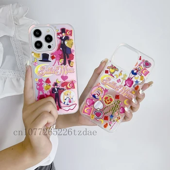 Anime Pohode Horúcich Letných Mesiacov, s Reťazca Telefón puzdro pre Iphone 11 12 13 14 15 Pro Max XS X XR Módny Krásne Nové Produkty
