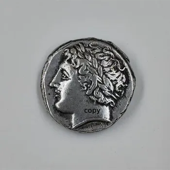 Pôvodné grécke Mince Svet Divov Položky na Mince Strieborné Platting Starožitné Kráľ Zbierku Vzácnych Kópia