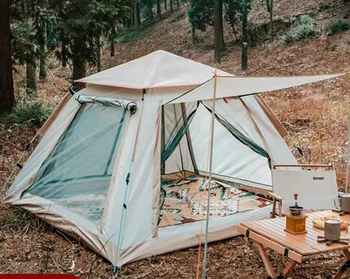 Stan Outdoor Camping Pribrala Skladací Plne Automatický Rýchle Otvorenie Rainproof Prenosné Kemping s Štyroch Stranách Sunsh
